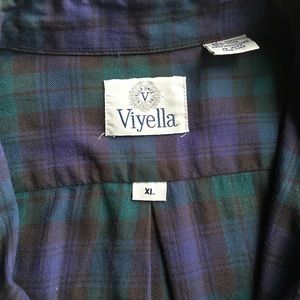 Viyella Plaid shirt. 80% Cotton 20% wool.